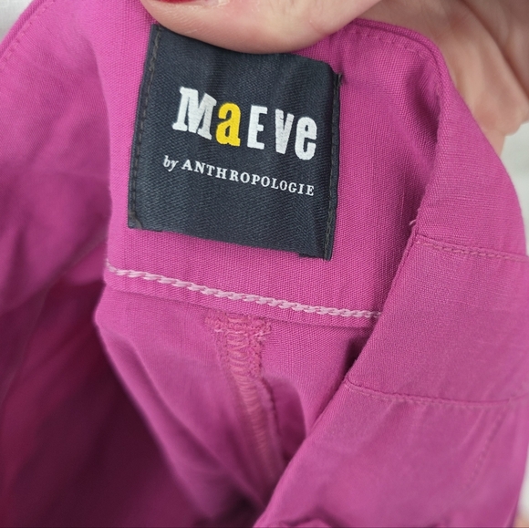 New Anthropologie Maeve The Colette Pink Pant 31 - Picture 3 of 9